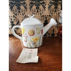 Hallmark Marjolein Bastin Nature's Sketchbook‎ Watering Can-Ceramic Signed